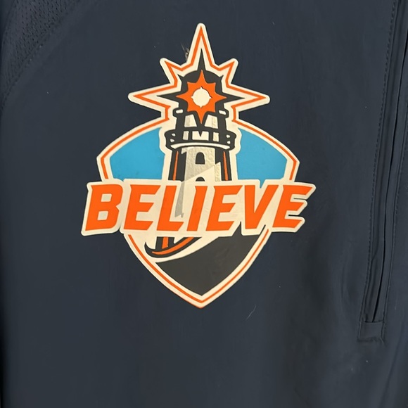 New York Islanders Light house “Believe” sort Sleeve Adidas 1/4 Zip Pull over XL - Picture 2 of 8
